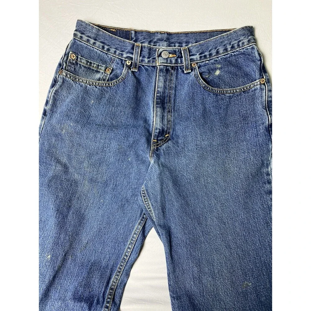 Vintage 2001 Levi’s 550 Denim Blue Jean USA Made 550-4886 Men’s 33x34